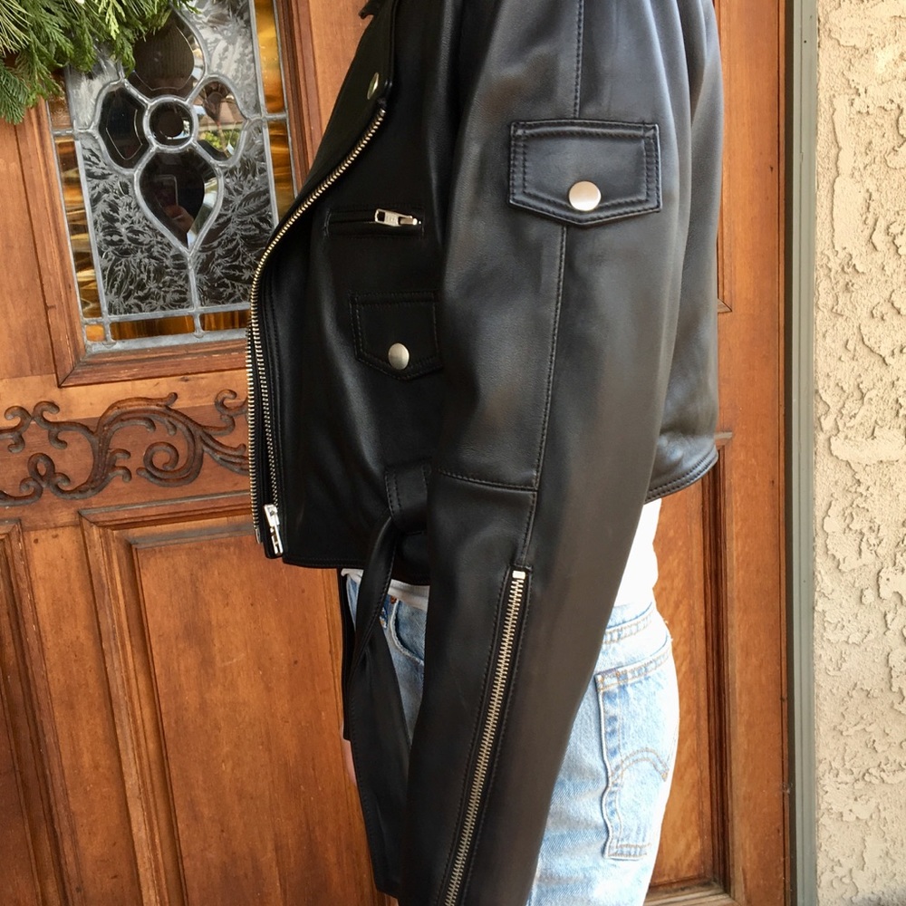 Leather biker jacket - Picture 7 of 7